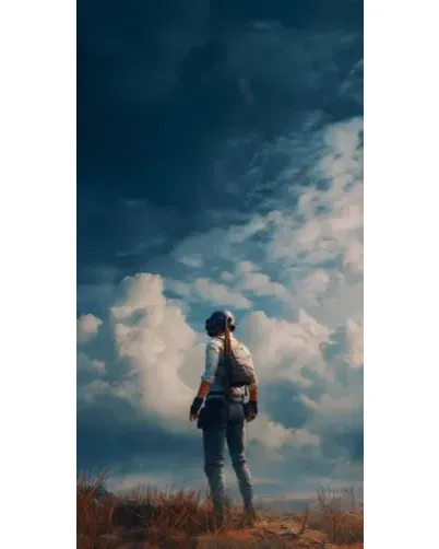Чохол для TECNO з картинкою «Герой PUBG на скелі»