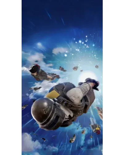 Чохол для TECNO з картинкою «Десант PUBG — стрибок»