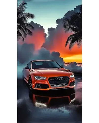Чохол для TECNO з картинкою «Audi — захід сонця» Чохол для TECNO з картинкою «Audi — захід сонця»