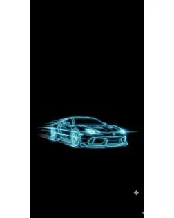 Чохол для TECNO з картинкою «Неоновий контур Lamborghini»