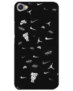 Чохол для Meizu U20 з картинкою «Nike Black Pattern»
