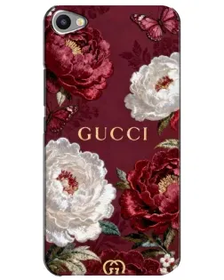 Чехол для Meizu U20 с картинкой «Gucci — бордовые розы»