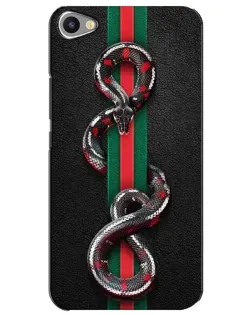 Чехол для Meizu U20 с картинкой «Gucci — змея на полосе»