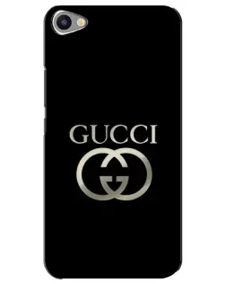 Чехол для Meizu U20 с картинкой «Gucci — золото на черном»
