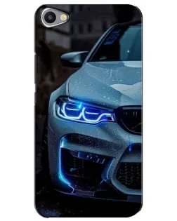 Чехол для Meizu U20 с картинкой «Взгляд BMW с синими фарами»