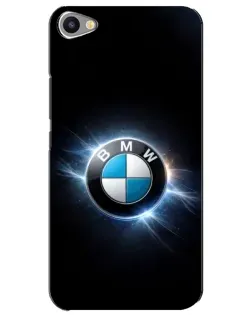Чехол для Meizu U20 с картинкой «BMW — неоновое сияние»