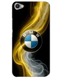 Чехол для Meizu U20 с картинкой «Золотистый дым BMW»