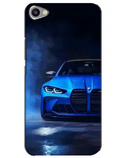 Чехол для Meizu U20 с картинкой «Голубая BMW M4»