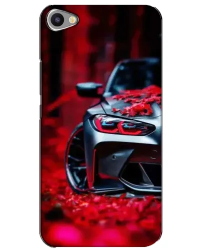 Чехол для Meizu U20 с картинкой «Спортивная BMW и цветы»