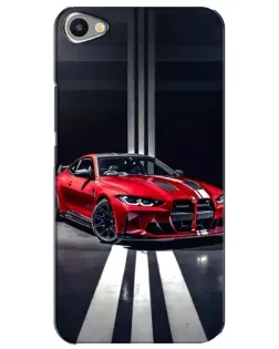 Чехол для Meizu U20 с картинкой «Красная BMW на дороге»