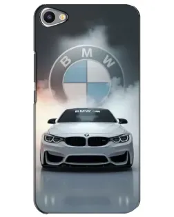Чехол для Meizu U20 с картинкой «BMW в белом дыму»