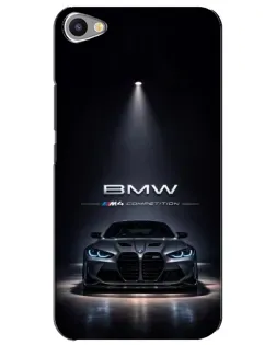 Чехол для Meizu U20 с картинкой «BMW сквозь ночной город»