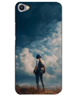 Чехол для Meizu U20 с картинкой «Герой PUBG на скале»