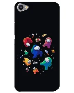 Чехол для Meizu U20 с картинкой «Among Us космос»