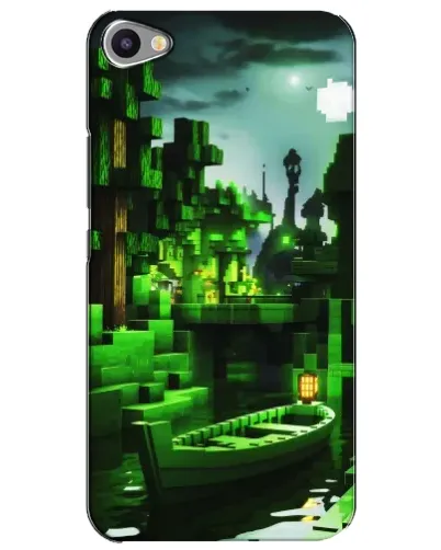 Чехол для Meizu U20 с картинкой «Minecraft лесной пейзаж»