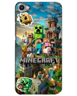 Чехол для Meizu U20 с картинкой «Замок Minecraft»