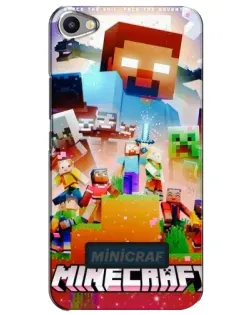 Чехол для Meizu U20 с картинкой «Minecraft герои игры»