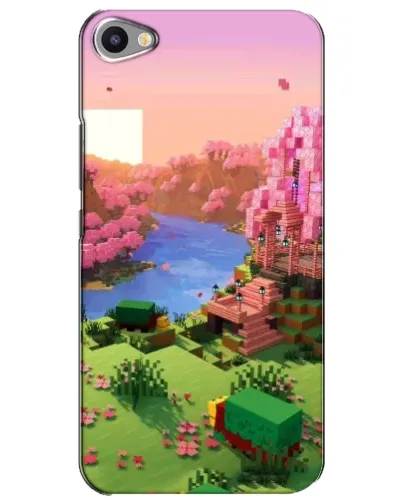 Чехол для Meizu U20 с картинкой «Розовое дерево Minecraft»