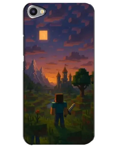 Чехол для Meizu U20 с картинкой «Стив у башни»