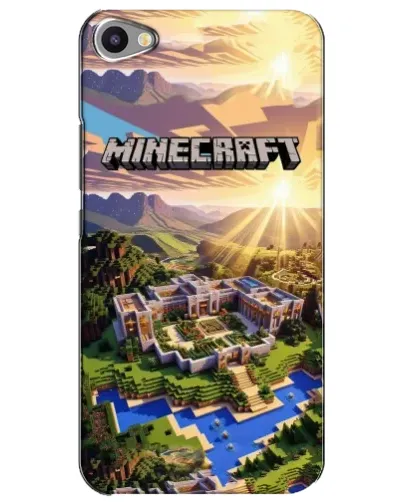 Чехол для Meizu U20 с картинкой «Minecraft панорама»