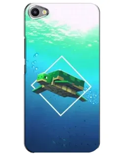 Чехол для Meizu U20 с картинкой «Черепаха Minecraft»