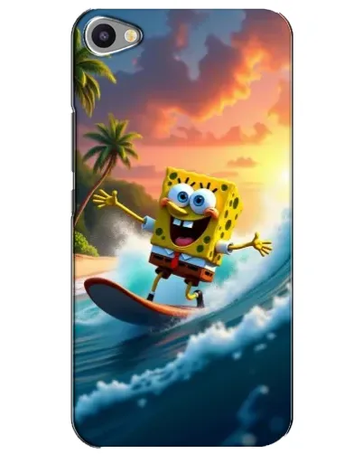 Чехол для Meizu U20 с картинкой «Губка Боб серфингист»