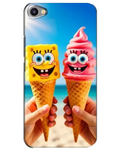 Чехол для Meizu U20 с картинкой «Спанч Боб мороженое»