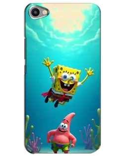 Чехол для Meizu U20 с картинкой «Спанч Боб под водой»