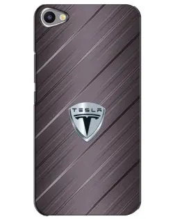 Чехол для Meizu U20 с картинкой «Металлическая текстура Tesla»