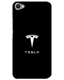 Чехол для Meizu U20 с картинкой «Tesla White Logo»