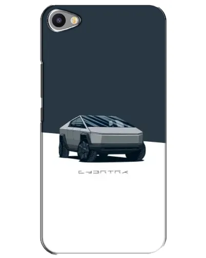 Чехол для Meizu U20 с картинкой «Серебристый Cybertruck Tesla»