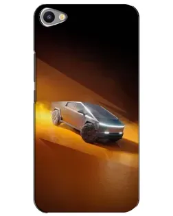Чехол для Meizu U20 с картинкой «Cybertruck в пустыне»