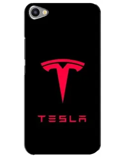 Чехол для Meizu U20 с картинкой «Tesla Red Logo»