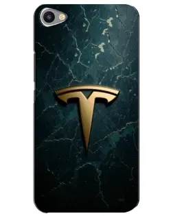 Чехол для Meizu U20 с картинкой «Мраморная Tesla Gold»