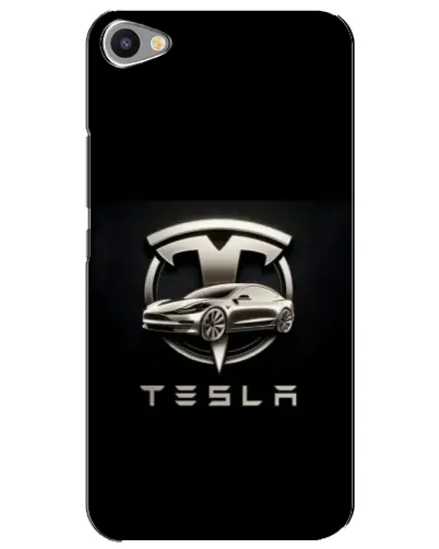 Чехол для Meizu U20 с картинкой «Tesla — серебристое авто»