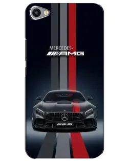 Чохол для Meizu U20 з картинкою «Mercedes — білий карбон»