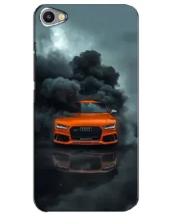 Чехол для Meizu U20 с картинкой «Audi в облаках дыма»