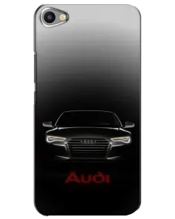 Чехол для Meizu U20 с картинкой «Audi — градиентный контур»