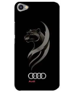 Чехол для Meizu U20 с картинкой «Графика — пантера и Audi»