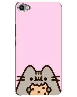 Чехол для Meizu U20 с картинкой «Pusheen и печенье»