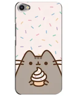 Чехол для Meizu U20 с картинкой «Пушин с кексом»