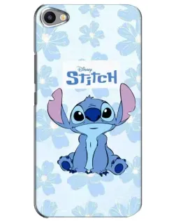 Чехол для Meizu U20 с картинкой «Stitch среди цветов»