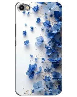 Чехол для Meizu U20 с картинкой «Голубой цветочный каскад»
