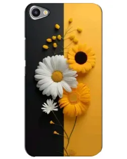 Чехол для Meizu U20 с картинкой «Подсолнух и ромашка»