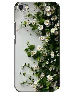 Чехол для Meizu U20 с картинкой «Ветка мелких белых цветов»