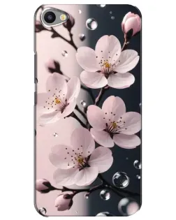 Чехол для Meizu U20 с картинкой «Нежная сакура и капли»