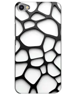 Чехол для Meizu U20 с картинкой «Белая объемная сетка»