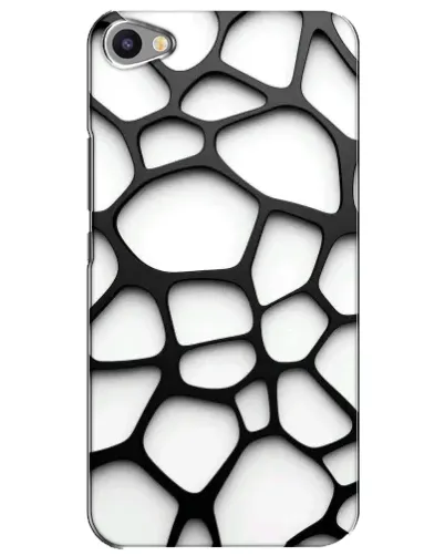 Чехол для Meizu U20 с картинкой «Белая объемная сетка»