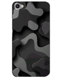 Чехол для Meizu U20 с картинкой «Темный абстрактный камуфляж»