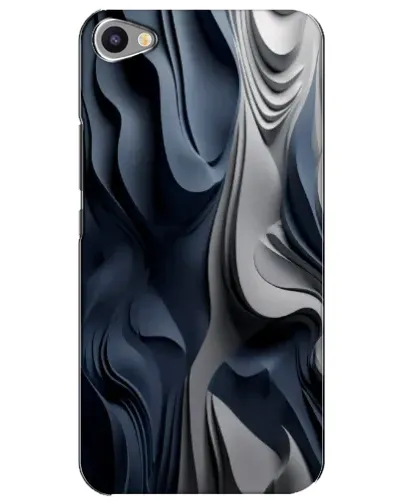 Чехол для Meizu U20 с картинкой «Объемные синие складки»